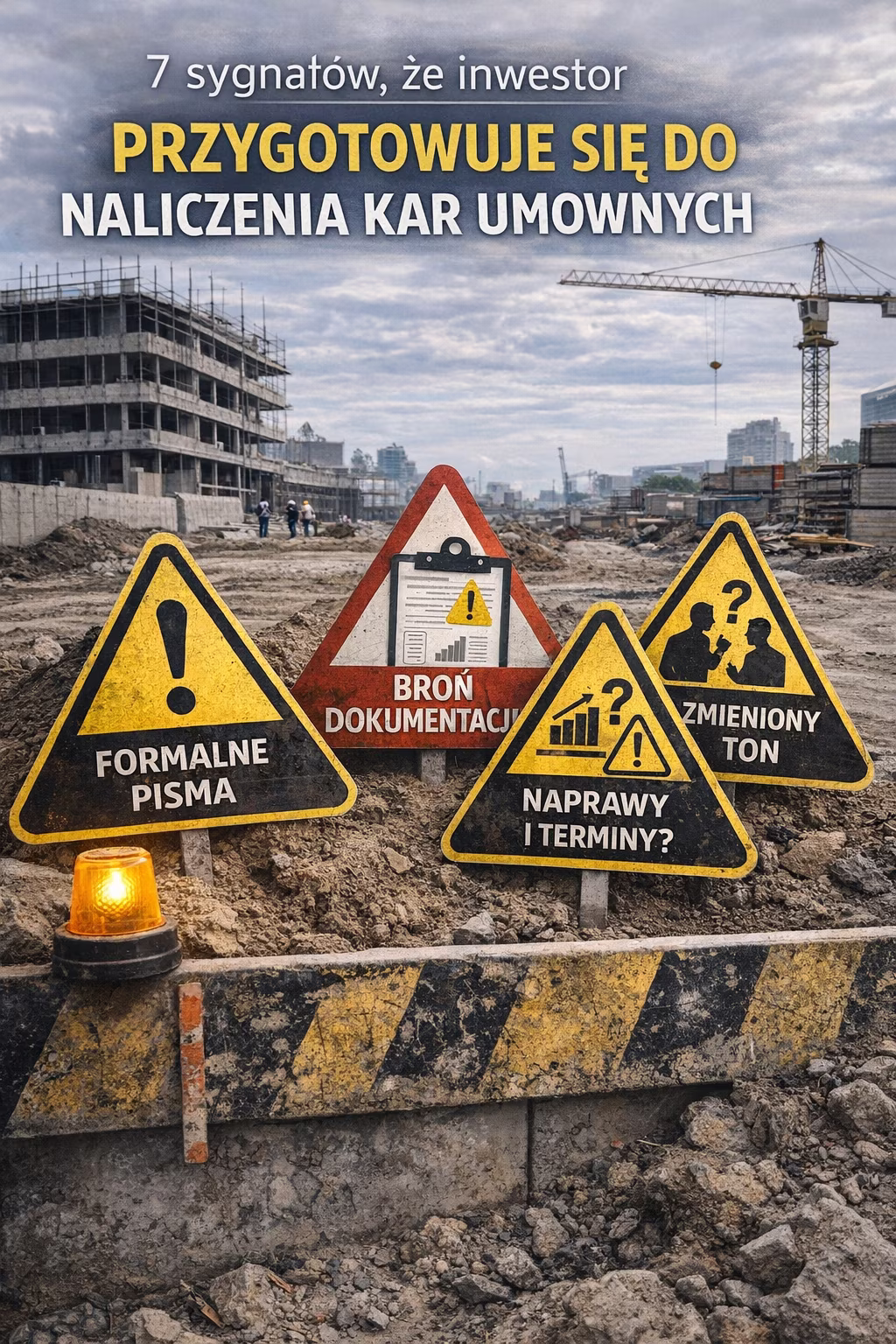 7 sygnałów, że inwestor przygotowuje się do naliczenia kar umownych