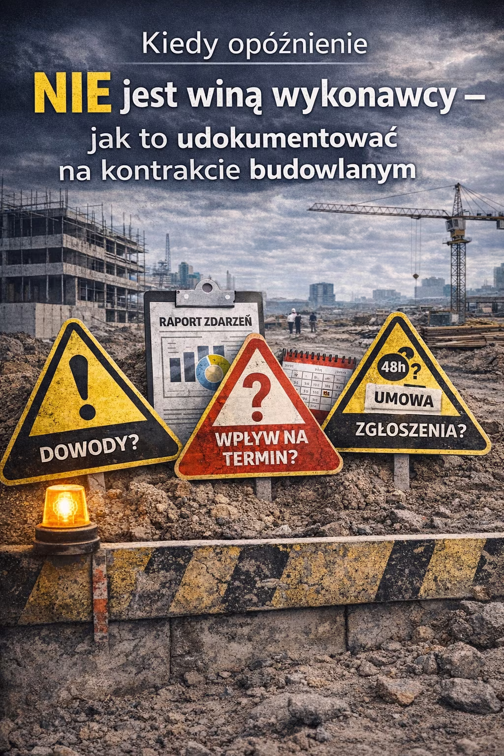 Kiedy opóźnienie NIE jest winą wykonawcy — jak to udokumentować na kontrakcie budowlanym